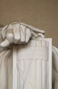 The Left Hand of Abe Lincoln Royalty Free Stock Photo