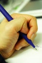 Left hander Royalty Free Stock Photo