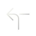 Left horizontal alignment sign flat gradient two-color ui icon Royalty Free Stock Photo