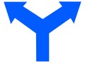 twin direction arrow Royalty Free Stock Photo