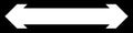 Left and right arrow, pointer, cursor in opposite direction. Intersection, navigation, forward-backward arrow element Royalty Free Stock Photo