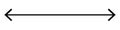 Left and right arrow, pointer, cursor in opposite direction. Intersection, navigation, forward-backward arrow element Royalty Free Stock Photo