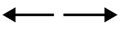 Left and right arrow, pointer, cursor in opposite direction. Intersection, navigation, forward-backward arrow element Royalty Free Stock Photo