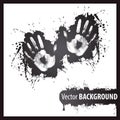 Left and right hand print background Royalty Free Stock Photo