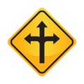 Left, right or straight arrow auxiliary sign. Vector illustration decorative design Royalty Free Stock Photo