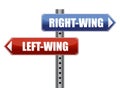 Left and right wing sign illustration Royalty Free Stock Photo