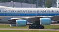 Left side of the Air Force One Royalty Free Stock Photo