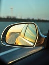 Left side rear vision mirror of car