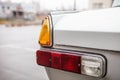 Left taillights of a retro car, after the rain Royalty Free Stock Photo