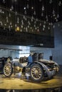 Left view. Mercedes Simplex 40PS 1902 classic old vintage German retro car vehicle in Mercedes-Benz Museum Royalty Free Stock Photo