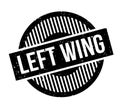 Left Wing rubber stamp Royalty Free Stock Photo