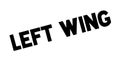 Left Wing rubber stamp Royalty Free Stock Photo