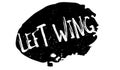 Left Wing rubber stamp Royalty Free Stock Photo