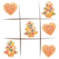 Leftover Cookies Tic Tac Toe Christmas Game