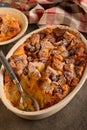 Leftovers bread pudding