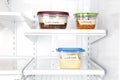 Leftovers in refrigerator Royalty Free Stock Photo