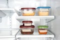 Leftovers in tupperware Royalty Free Stock Photo