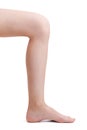 Leg bent at the knee Royalty Free Stock Photo