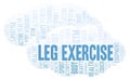Leg Exercise word cloud Royalty Free Stock Photo