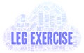 Leg Exercise word cloud Royalty Free Stock Photo