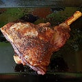 Leg of roast lamb Royalty Free Stock Photo