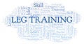 Leg Training word cloud. Royalty Free Stock Photo