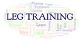 Leg Training word cloud Royalty Free Stock Photo