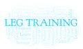 Leg Training word cloud Royalty Free Stock Photo