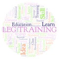 Leg Training word cloud Royalty Free Stock Photo