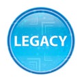 Legacy floral blue round button
