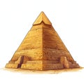 Legacy of the Pharaohs: Ancient Egyptian Pyramid. Generative ai