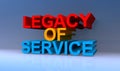 Legacy of service on blue