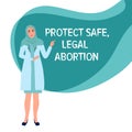 Legal abortion. The concept of women rights