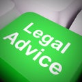 Legal advice concept means getting defence from a lawyer or Counsel - 3d illustration