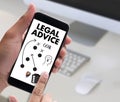 LEGAL ADVICE (Legal Advice Compliance Consulation Expertise Help Royalty Free Stock Photo