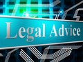 Legal Advice Represents Knowledge Assistance And Justice Royalty Free Stock Photo