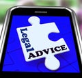 Legal Advice Smartphone Means Lawyer Assistance Online
