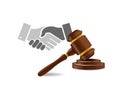 legal agreement handshake concept