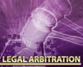 Legal arbitration Abstract concept digital illustration