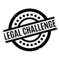 Legal Challenge rubber stamp Royalty Free Stock Photo