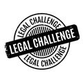 Legal Challenge rubber stamp Royalty Free Stock Photo