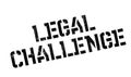 Legal Challenge rubber stamp Royalty Free Stock Photo