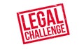 Legal Challenge rubber stamp Royalty Free Stock Photo