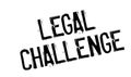 Legal Challenge rubber stamp Royalty Free Stock Photo