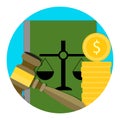 Legal consultation fee icon Royalty Free Stock Photo