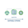 Legal entity concept icon