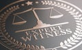 Legal Expertise. Expert Witness Service Royalty Free Stock Photo