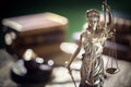 Legal and law concept statue of Lady Justice with scales of justice Royalty Free Stock Photo