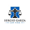 Legal and lawyer symbol illustration logo