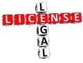 Legal License Crossword Royalty Free Stock Photo